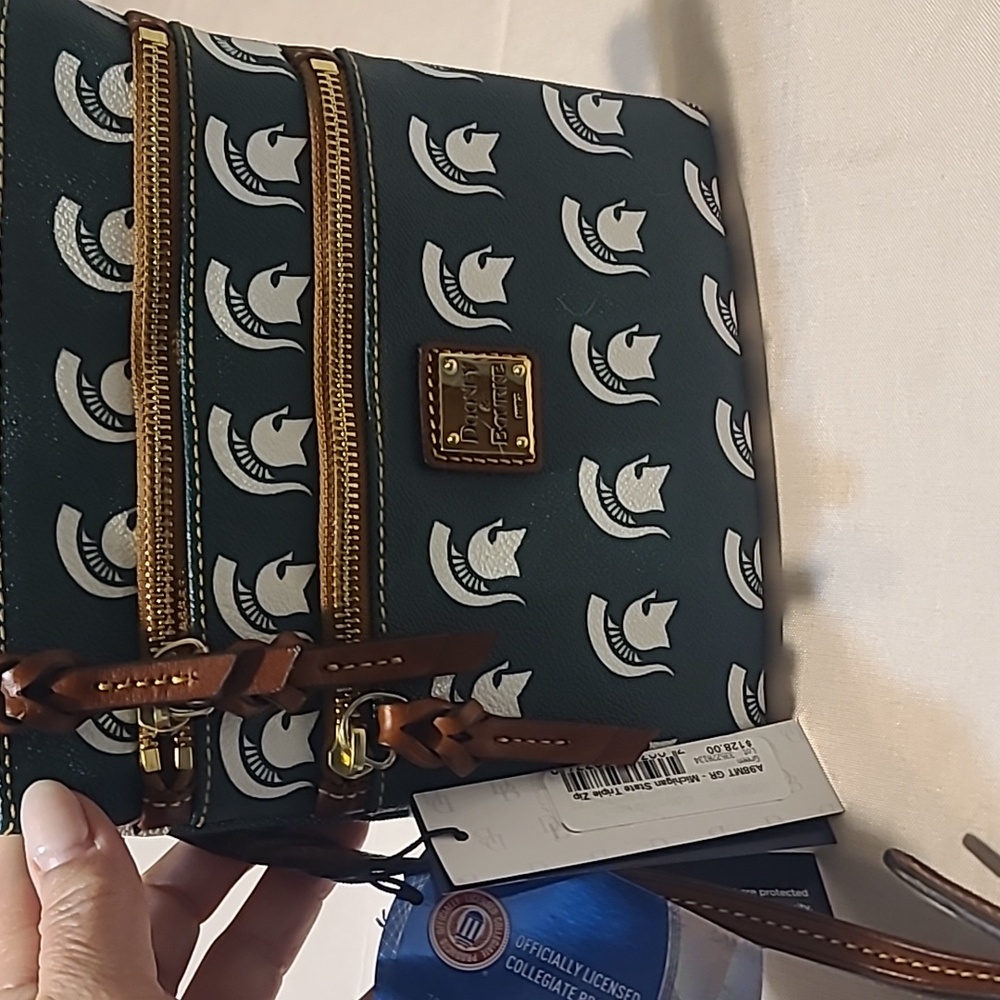 Dooney & Bourke Collegiate Michigan State Crossbody - MICHIGAN STATE NWT